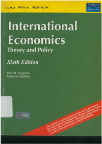 International economics: theory and policy