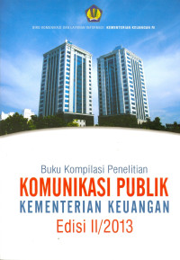 Buku kompilasi penelitian komunikasi publik kementerian keuangan