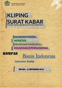 Kliping surat kabar, 13 November 2018