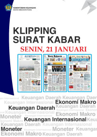 Kliping surat kabar, 21 Januari 2019