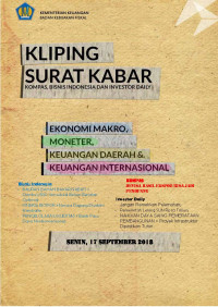 Kliping surat kabar, 17 September 2018