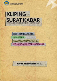 Kliping surat kabar, 21 September 2018