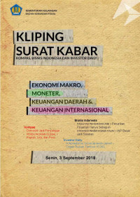 Kliping surat kabar, 3 September 2018