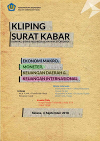 Kliping surat kabar, 4 September 2018