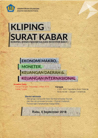 Kliping surat kabar, 5 september 2018