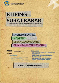 Kliping surat kabar, 7 september 2018