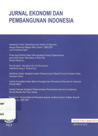 Jurnal ekonomi dan pembangunan Indonesia