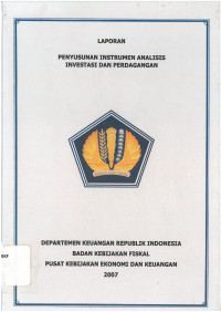 Laporan penyusunan instrumen analisis investasi dan perdagangan