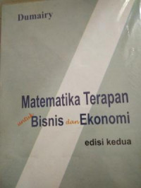 Matematika terapan untuk bisnis dan ekonomi