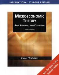 Microeconomic theory: basic principles and extensions