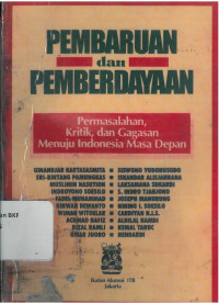 Pembaruan dan pemberdayaan permasalahan: kritik, dan gagasan menuju Indonesia masa depan