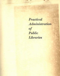 Practical administration of public libraries