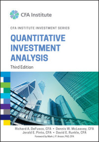 QUANTITATIVE INVESTMENT ANALYSIS Third edition