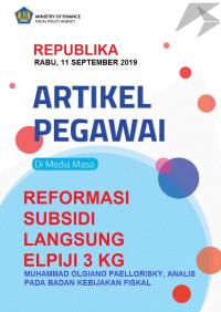 Reformasi subsidi langsung elpiji 3 kg