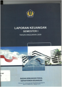 Laporan keuangan BKF semester I tahun anggaran 2009