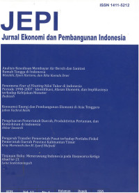 JEPI
Jurnal Ekonomi dan Pembangunan Indonesia
C5