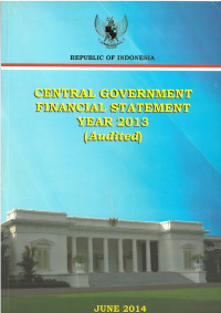 Central Government Financial Statement
                          Year 2013
                           (Audited)