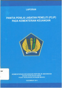 Laporan panitia penilai jabatan peneliti pada kementerian keuangan