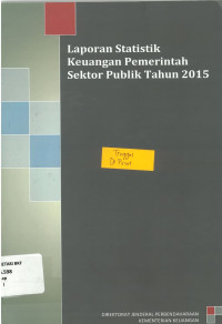 Laporan statistik keuangan pemerintah sektor publik tahun 2015