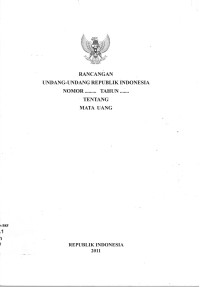 Rancangan undang-undang republik indonesia tentang mata uang