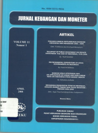 Jurnal keuangan dan moneter