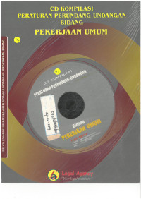 Peraturan Perundang-Undangan Bidang PEKERJAAN UMUM