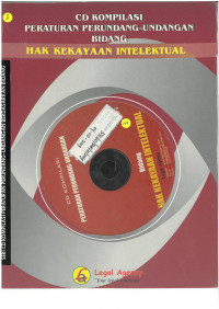 Peraturan Perundang-Undangan Bidang HAK KEKAYAAN INTELEKTUAL