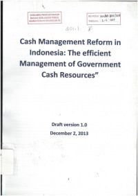 Cash management reform in Indonesia: the efficient management of government cash resources