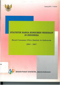 Statistik harga konsumen pedesaan di Indonesia 2001-2007