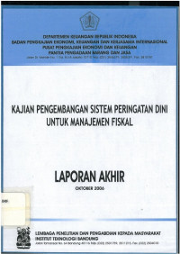 Laporan akhir: kajian pengembangan sistem peringatan dini untuk manajemen fiskal