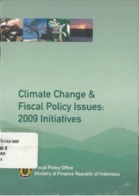 Climate change and fiscal policy issues: 2009 initiatives