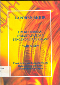 Laporan akhir: tim koordinasi pemantauan dan pengendalian inflasi