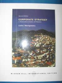 Corporate strategy a resource-based approach