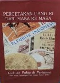 Percetakan Uang RI Dari Masa ke Masa