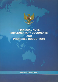 Financial note suplementary documents and proposed budget 2009