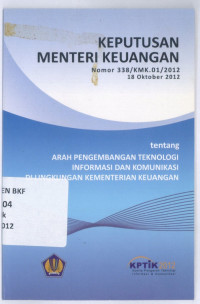Keputusan Menteri Keuangan Nomor 338/KMK.01/2012 18 Oktober 2012