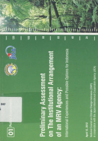 Preliminary Assessment on The Institutional Arrangement of an MRV Agency