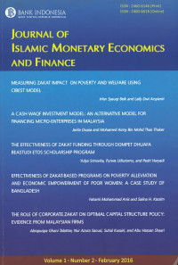 Journal Of Islamic Monetary Economics and Finance