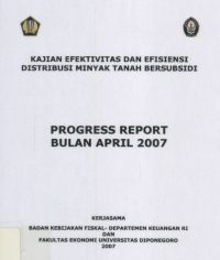 Kajian efektivitas dan efisiensi distribusi minyak tanah bersubsidi