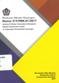 Peraturan Menteri Keuangan Nomor 219/PMK.01/2017