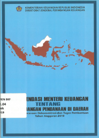 Rekomendasi mentri keuangan tentang keseimbangan  pendanaan di daerah