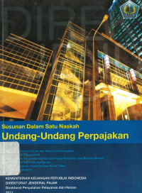 Susunan dalam satu naskah undang-undang perpajakan