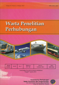 Warta Penelitian Perhubungan Februari 2013