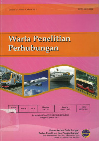 Warta Penelitian Perhubungan Maret 2013